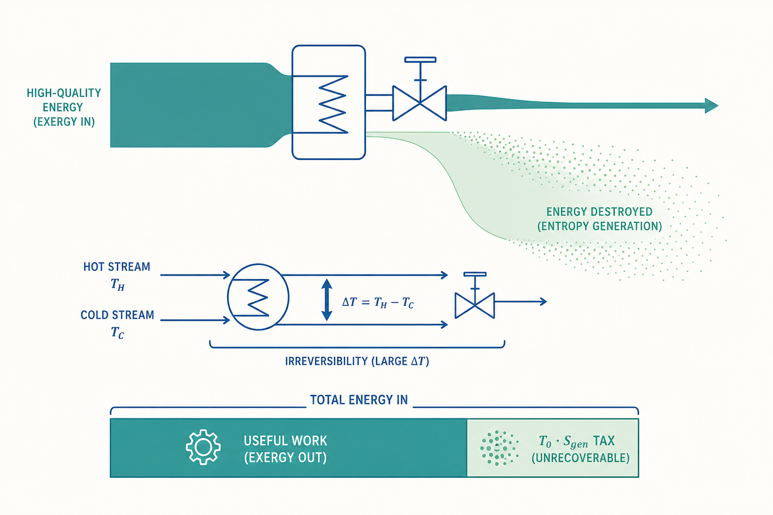 化工熱力學進階概念示意圖